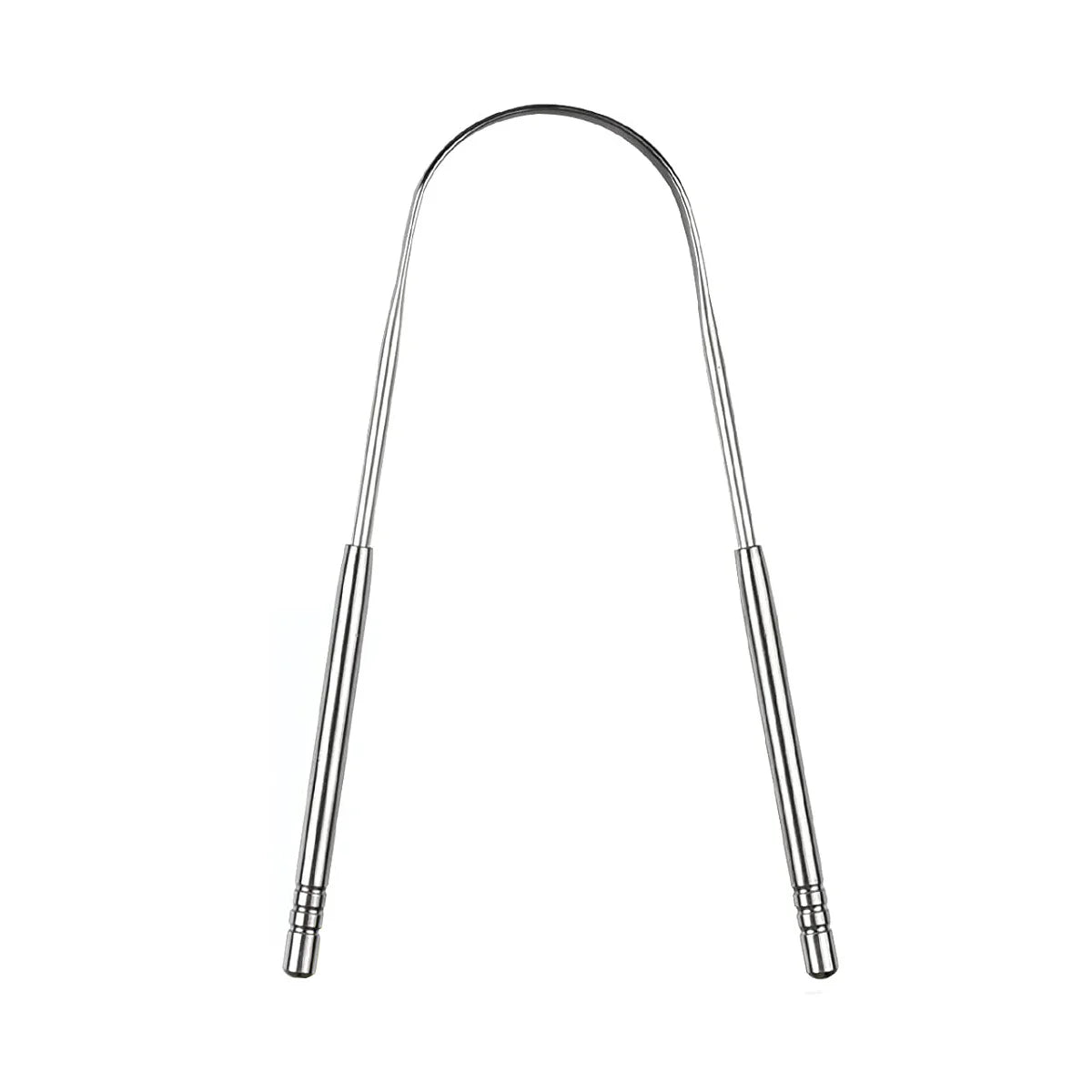 Raspador de língua de metal premium, conjunto com 1 ou 3 unidades, para adultos e crianças. Escovas raspadoras de língua portáteis em aço inoxidável para remoção de ácaros.