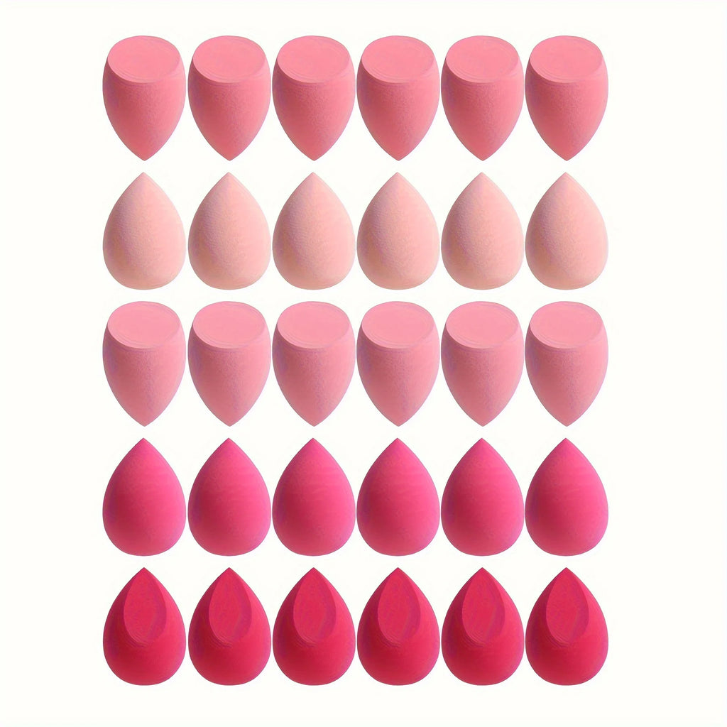 Conjunto de esponjas de maquiagem com 7 ou 18 peças, adequadas para aplicação de BB cream líquido e pó. Esponja dupla para maquiagem, para uso seco e úmido.