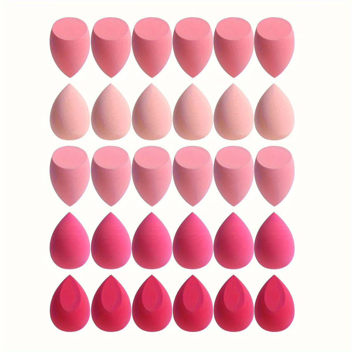 Conjunto de esponjas de maquiagem com 7 ou 18 peças, adequadas para aplicação de BB cream líquido e pó. Esponja dupla para maquiagem, para uso seco e úmido.
