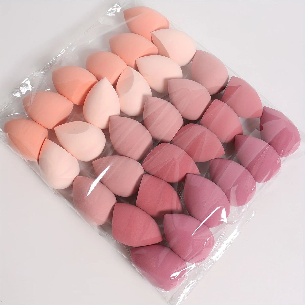 Conjunto de esponjas de maquiagem com 7 ou 18 peças, adequadas para aplicação de BB cream líquido e pó. Esponja dupla para maquiagem, para uso seco e úmido.