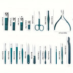 Kit profissional de cuidados com as unhas com 7/10/12/18 peças, conjunto de manicure e pedicure em aço inoxidável, conjunto de cortadores de unhas com estojo de viagem