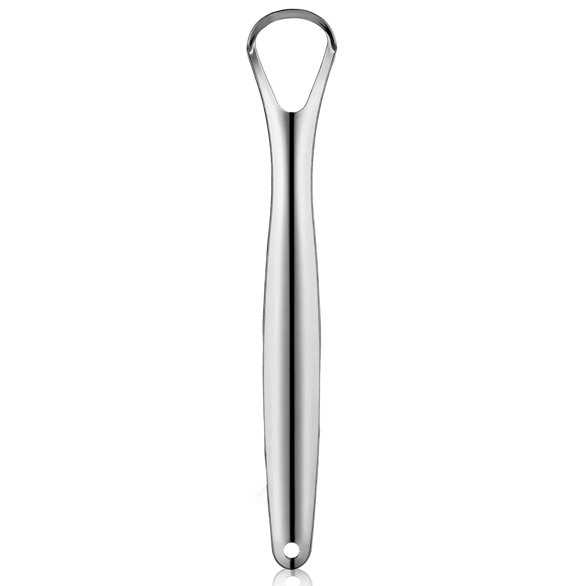 Raspador de língua de metal premium, conjunto com 1 ou 3 unidades, para adultos e crianças. Escovas raspadoras de língua portáteis em aço inoxidável para remoção de ácaros.